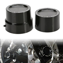 Load image into Gallery viewer, 2pcs Black Rear Axle Cover Cap Nut for Harley Dyna Softail Electra Street Glide