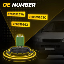 Load image into Gallery viewer, Blower Motor Heater Fan Resistor For VW Amarok Touareg Transporter T5 7E0959263.