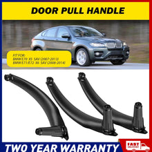 Load image into Gallery viewer, 3Pcs Inner Inside Door Handle Pull Trim Cover Black For BMW E71/E72 X6 SAV 08-14