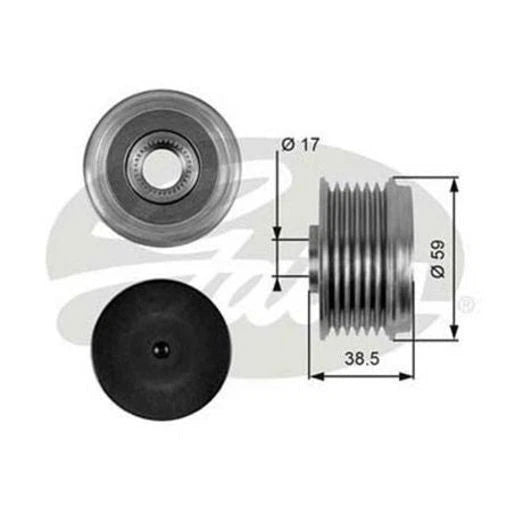 Gates Overrunning Alternator Pulley OAP7063
