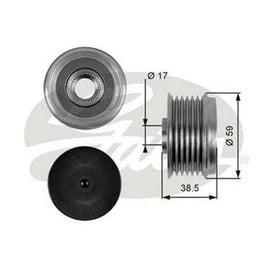 Gates Overrunning Alternator Pulley OAP7063