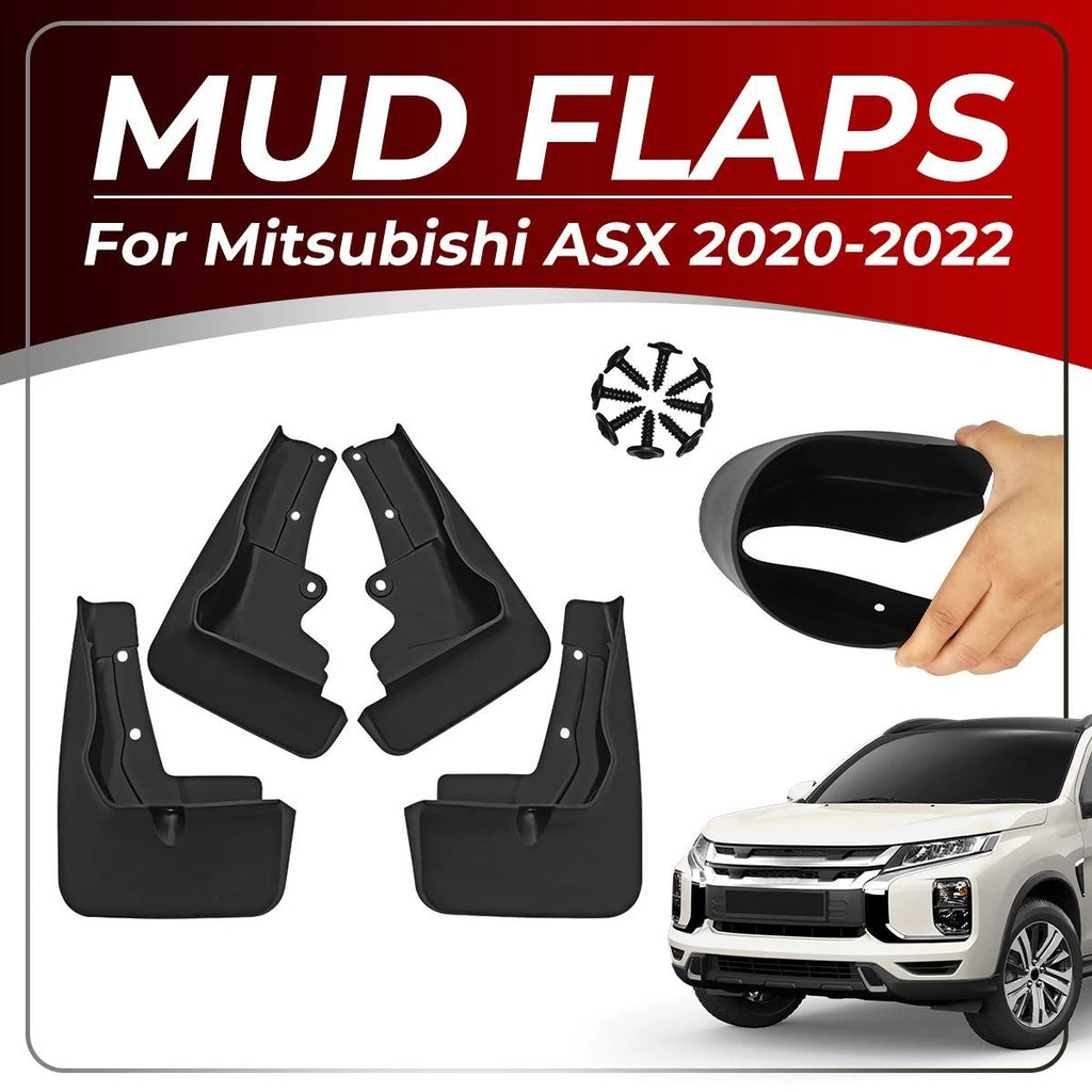 4x Splash Guards Mud Flaps Fender Mudguard Cover For Mitsubishi ASX 2020-2022 ST