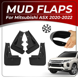 4x Splash Guards Mud Flaps Fender Mudguard Cover For Mitsubishi ASX 2020-2022 ST