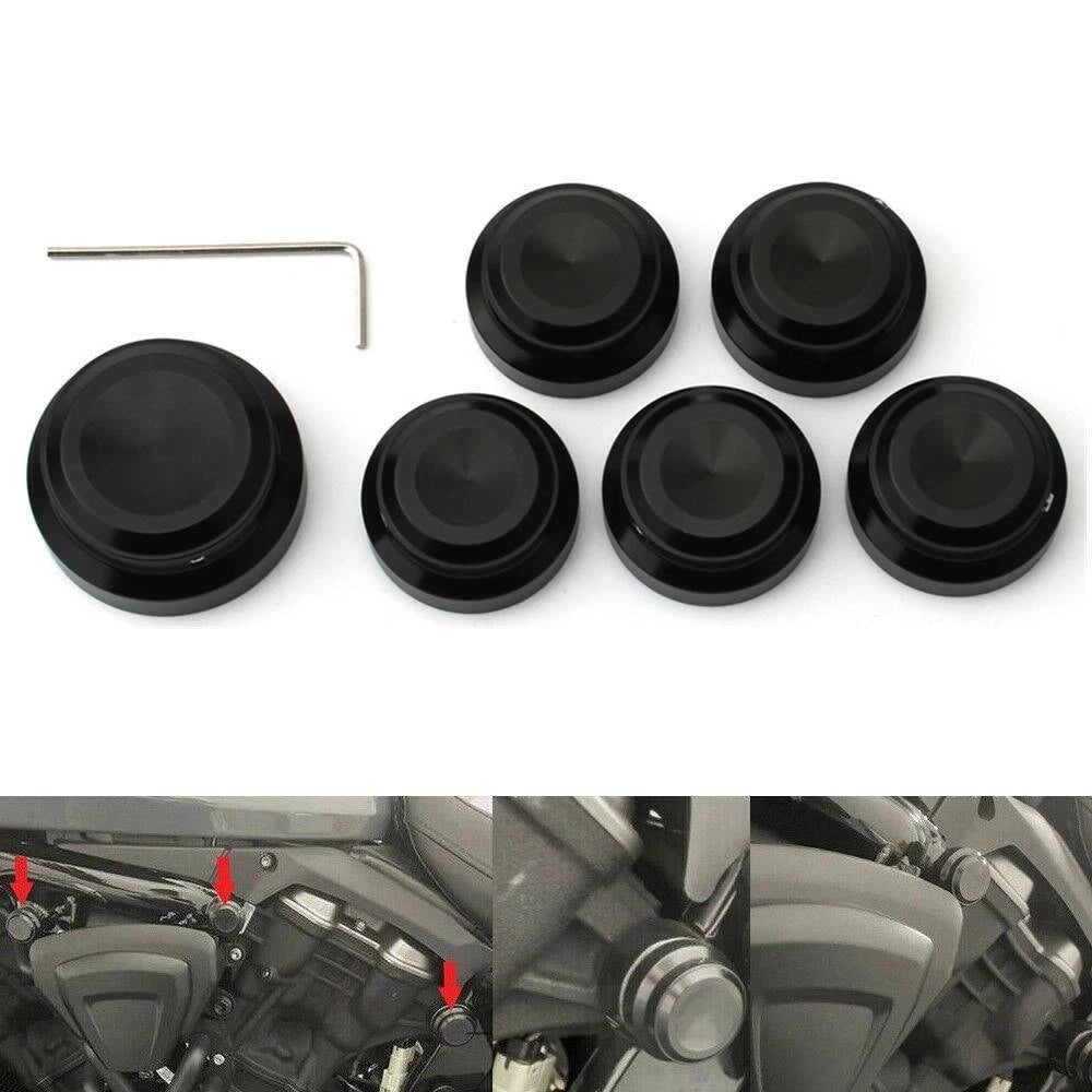 Black Nut Decoration Cover Cap Kit For Sportster S 1250 for Nightster 975 2022+