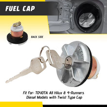 Load image into Gallery viewer, LOCKING FUEL CAP - FITS TOYOTA ALL HILUX DIESEL MODELS WITH TWIST TYPE CAP OZ