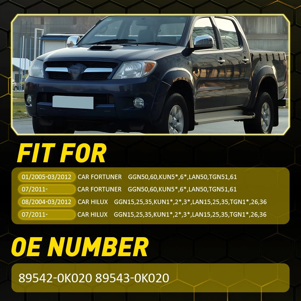 2x Front ABS Wheel Speed Sensors for Toyota Hilux & Fortuner 89542-0K020