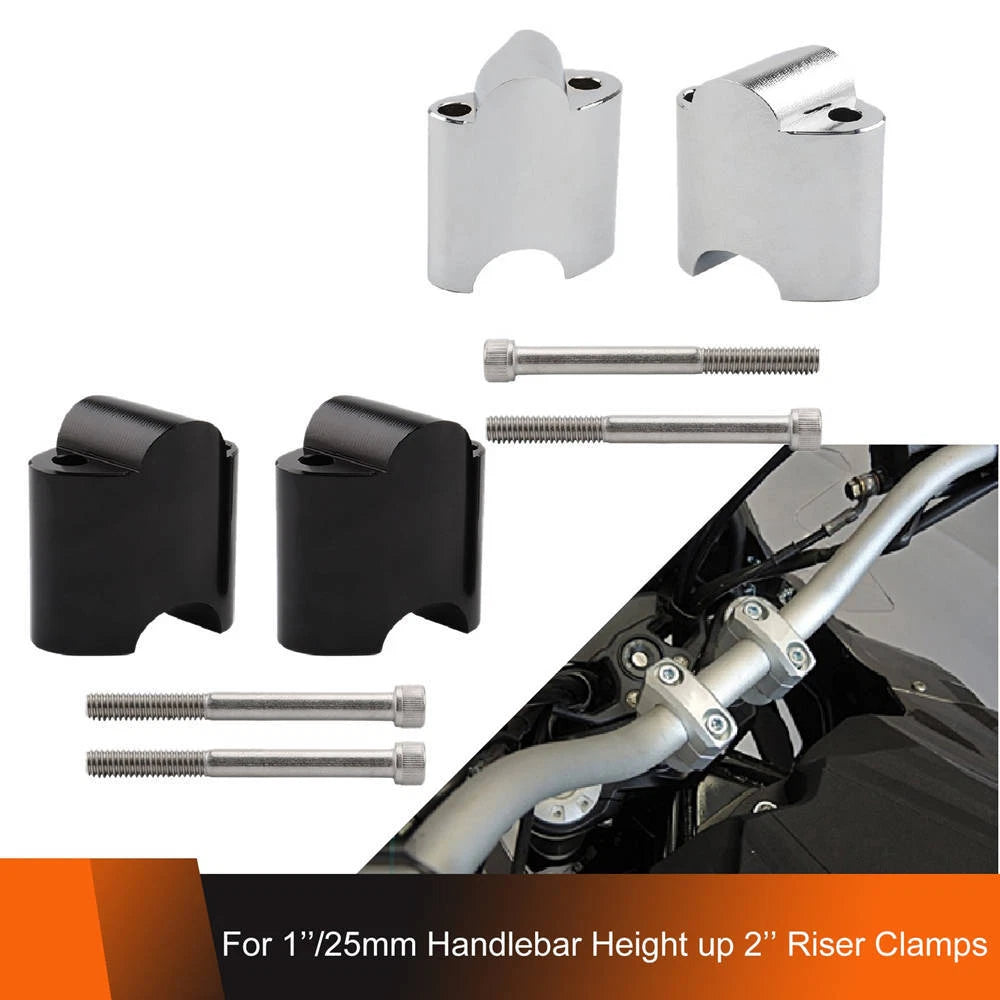 2'' Height Handlebar Riser Extension Kit For Harley XL1200X XL1200XS 48 1'' Bars