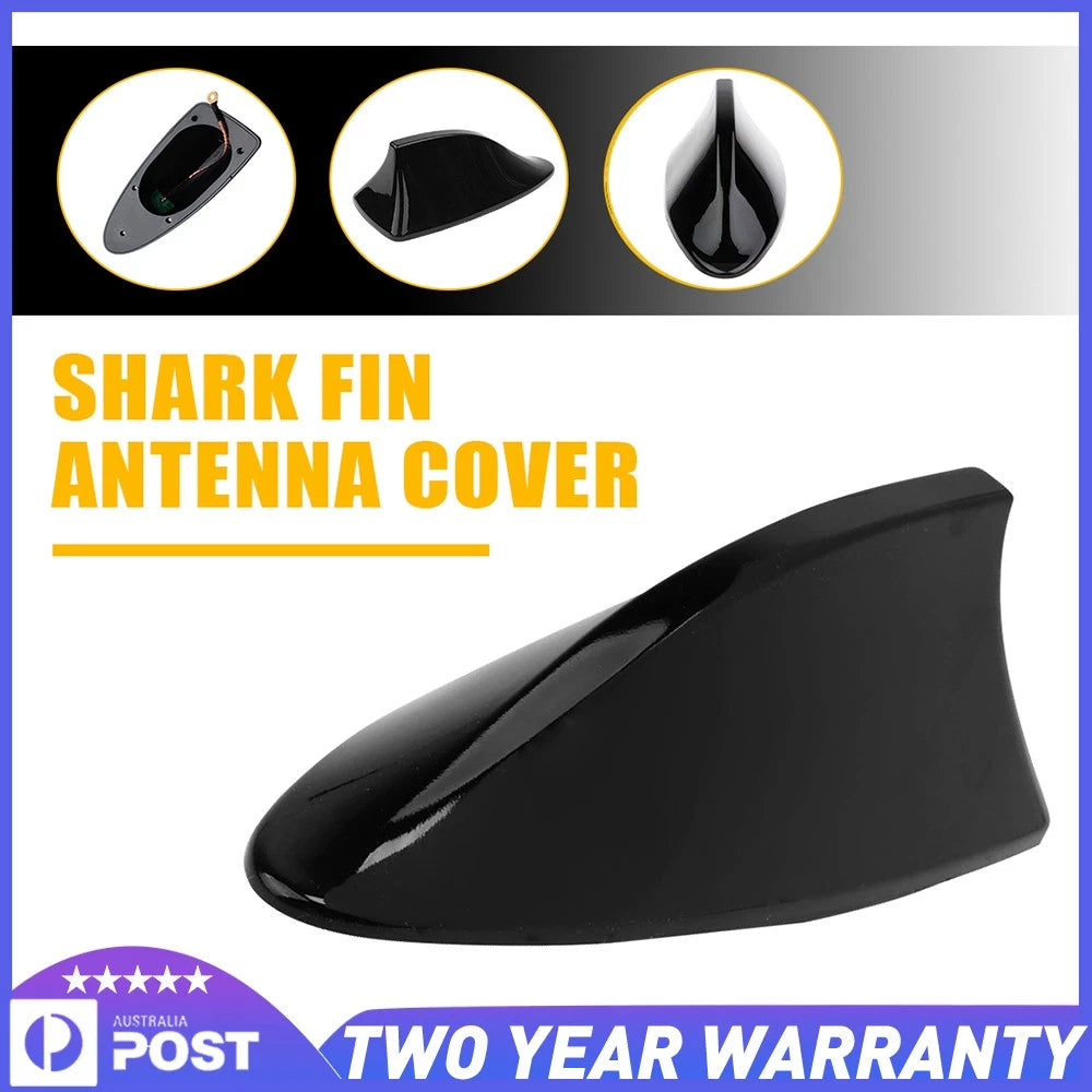 Car Antenna Shark Roof Fin AM FM Signal Radio Aerial Auto Truck Black Universal