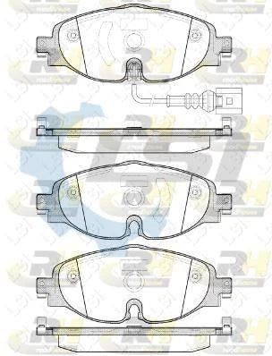 Front European Brake Pads and 312mm Disc Rotors set for VW Tiguan 5N 2016-2020