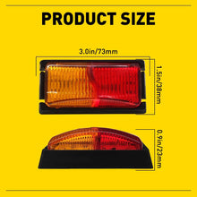 Load image into Gallery viewer, 4-40X Amber/Red Clearance Lights Side Marker LED Truck Trailer Caravan 10-30V A2