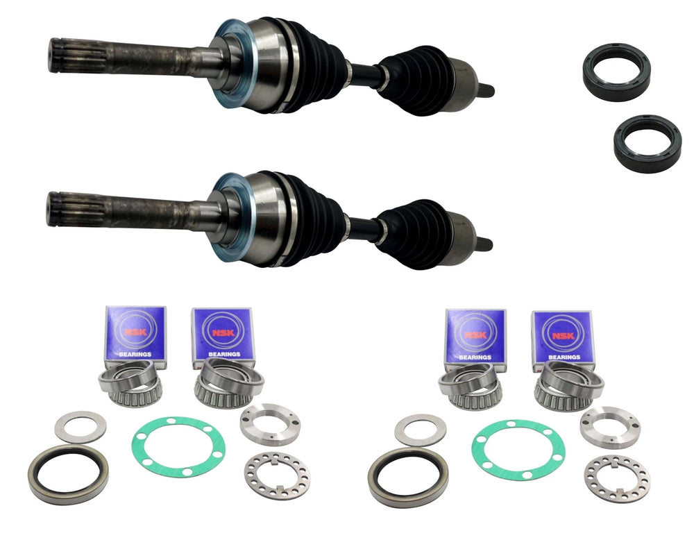 Front CV joint axle drive shafts and wheel bearings kit for Isuzu D-Max and MU-X