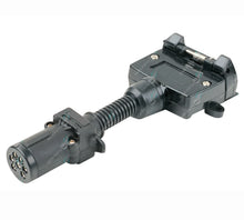 Load image into Gallery viewer, Premium 7 pin small round to 7 pin flat trailer plug adapter for towing
