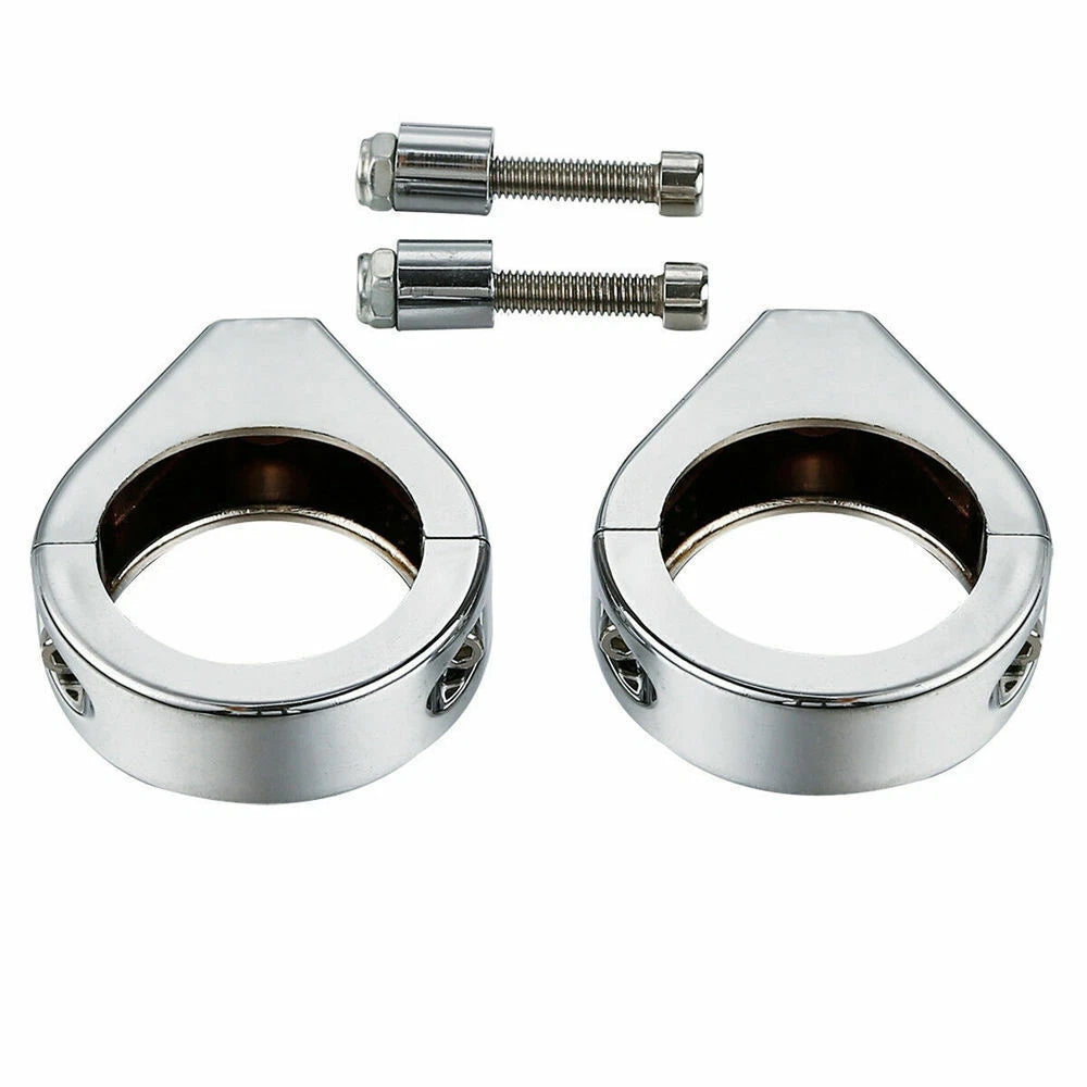 41mm Turn Signal Indicator Fork Clamp Mount Bracket Fork Tube For Harley Chrome
