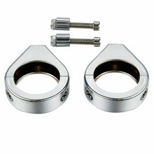 Load image into Gallery viewer, 41mm Turn Signal Indicator Fork Clamp Mount Bracket Fork Tube For Harley Chrome