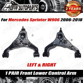 1 Pair Front Lower Control Arm Left & Right For Mercedes Sprinter W906 2006-2018