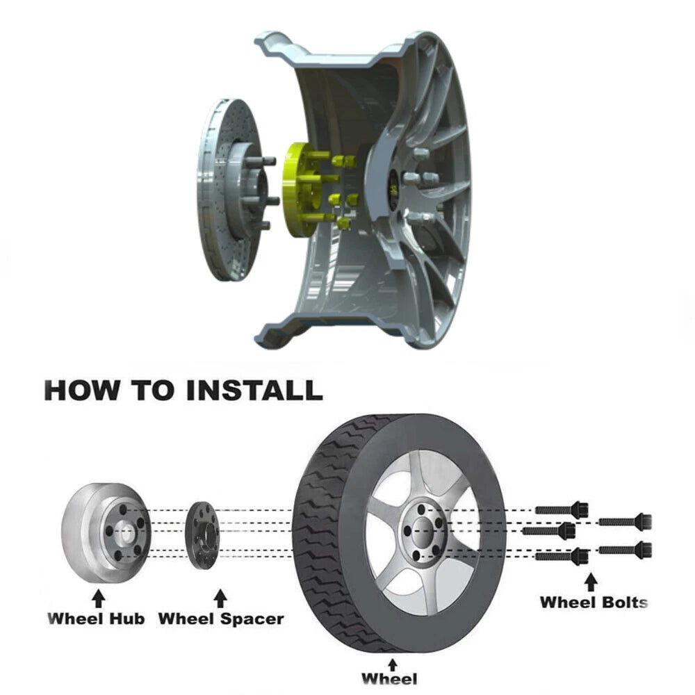 2pcs Wheel Spacers 4x100 20mm Hubcentric fits Toyota Corolla 87-07 Yaris MR2