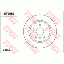 Load image into Gallery viewer, TRW Brake Rotor 267.9mm Rear DF7956S