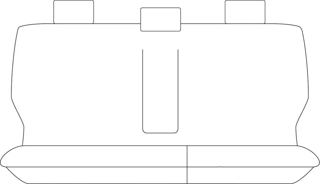 Sperling Getaway Neoprene Rear Black - Silver Stitch Seat Covers Suits Colora...