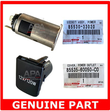 Load image into Gallery viewer, GENUINE Toyota LandCruiser Hilux Prado 12V Power Charger Socket Plug Flip Cover