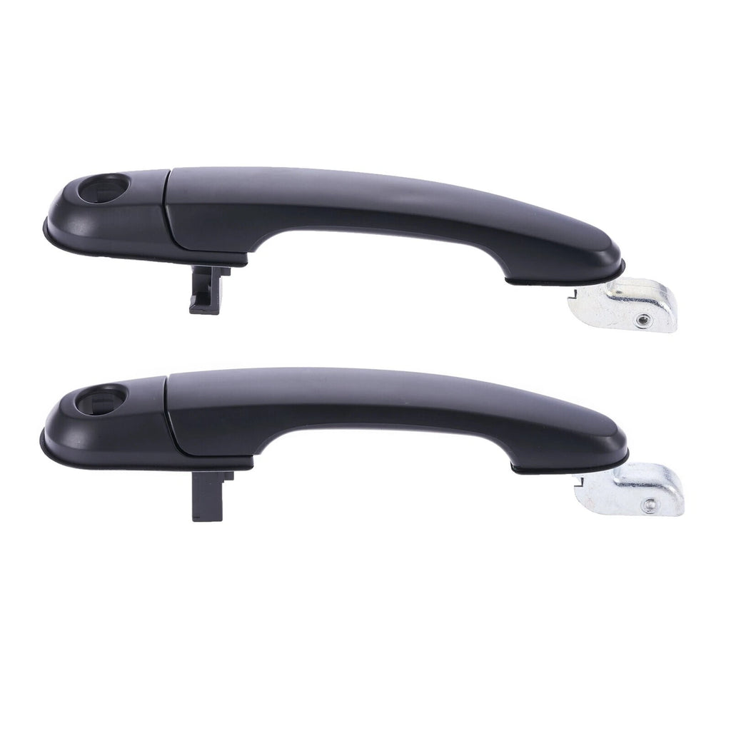 4pc Front Rear Left & Right Outer Door Handle Black for Hyundai Tucson JM 04 -10