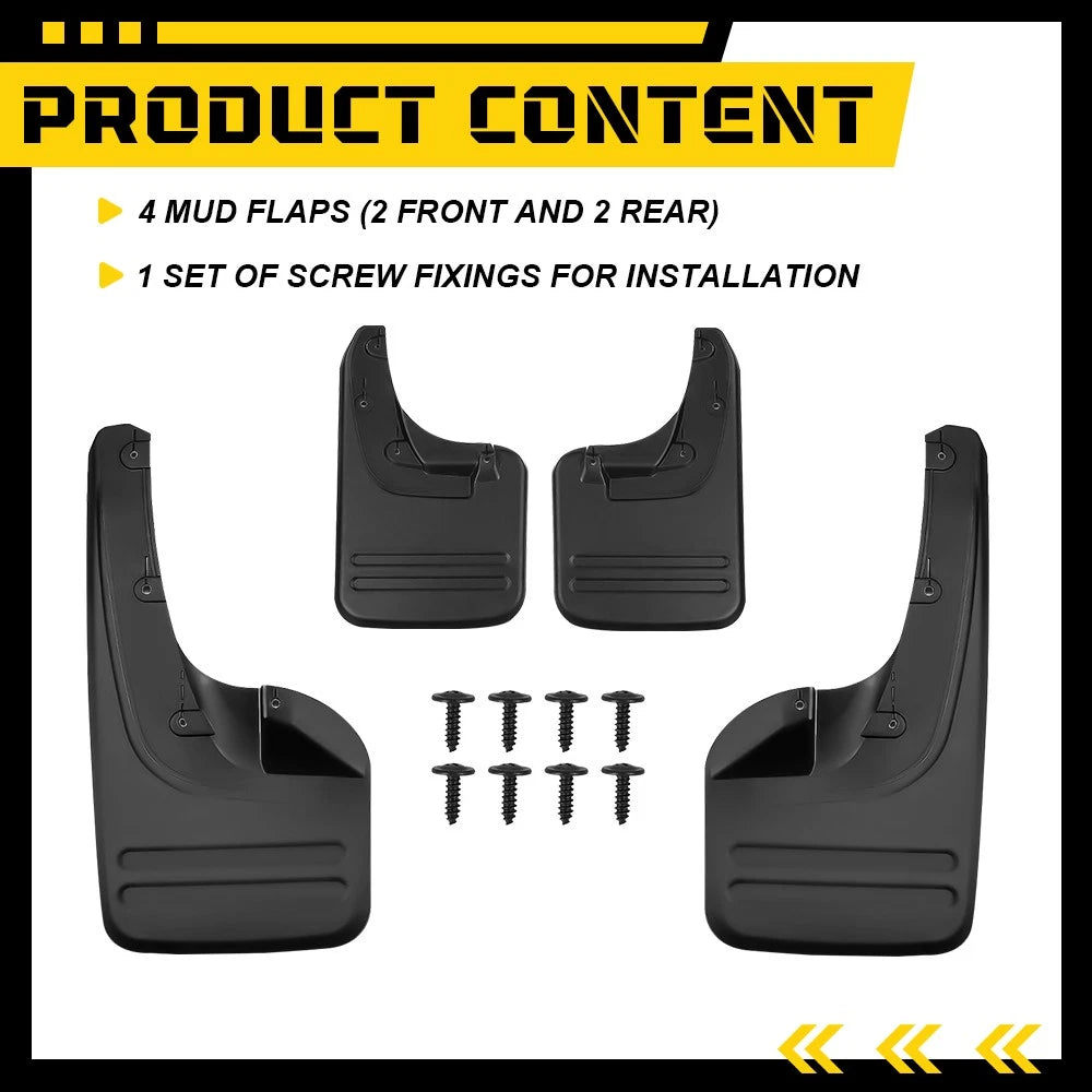 4x Splash Guards Mud Flaps Mudguards for Toyota Hilux Vigo 2005-2014 AU