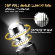 Load image into Gallery viewer, 2X T20 7443 7440 RED LED CAR BRAKE STOP TAIL LIGHT BULB GLOBES 54SMD 4014 NEWA