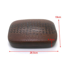 Load image into Gallery viewer, Motorcycle Seat Pad with 8 Suction Cups Pillion Pad For Harley Chopper Bobber ST