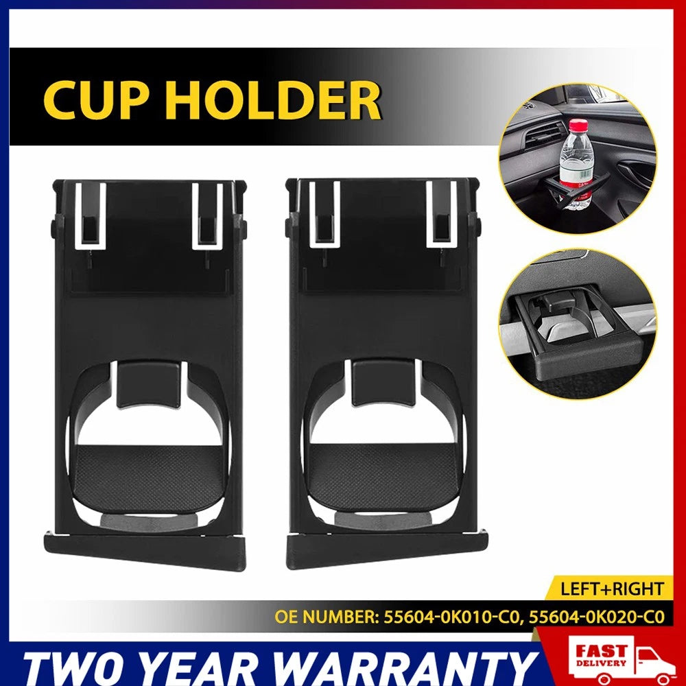 2X Drink Cup Holder Suitable Fit Toyota Hilux Vigo KUN26 KUN16R TGN16R GGN25/15