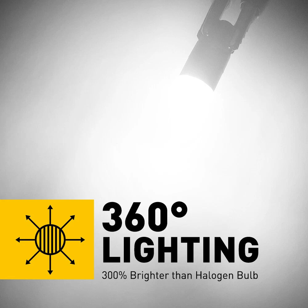 2/4/10X T10 LED Bulb Globe Parker Number Plate Interior Dash Car Light Bulbs