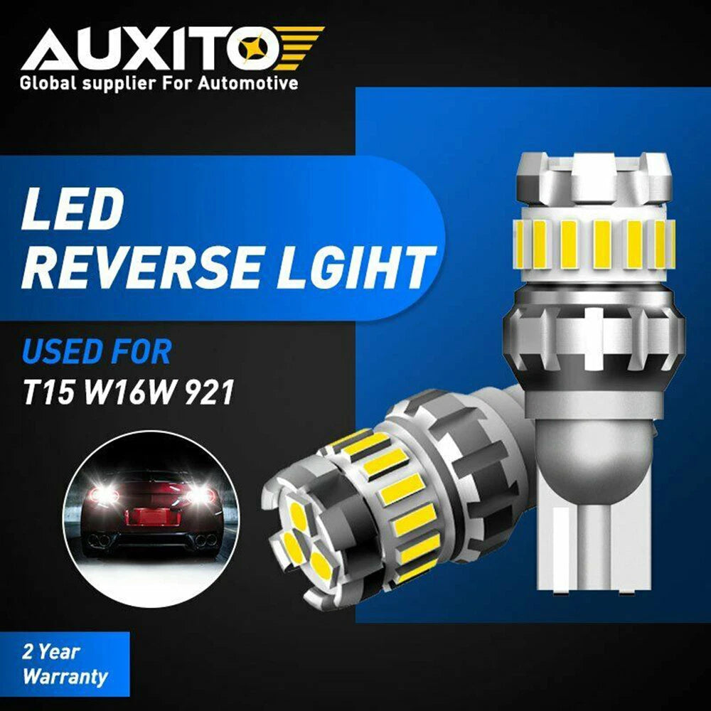 2x AUXITO T15 W16W CAR Back LED Reverse up Light Globes 6500k 2/4/8/24/42SMD AU