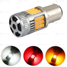 Load image into Gallery viewer, LED BAU15S PY21W 1156 CANBUS Amber Indicators Bulbs Globes Pair 2PCS