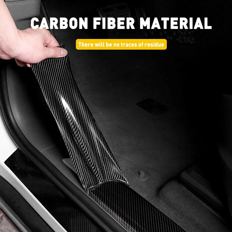 10cm x 3m 5D Carbon Fiber Car Door Sill Protection Vinyl Tape