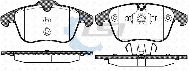Front Brake Pads & 15.8mm Stud Disc Rotors Kit for Ford Mondeo 2007-2015