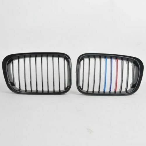 Gloss Black M Color Front Kidney Grill Grille For BMW E46 3Series 4Door 98-01 ST