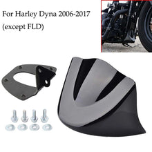 Load image into Gallery viewer, Gloss Black Front Chin Spoiler Air Dam Fairing For Harley Dyna Models 2006-17 ST