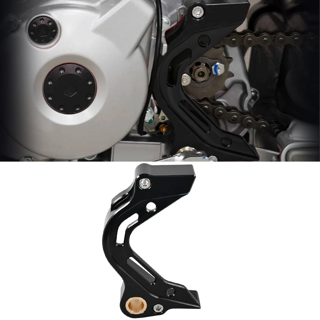 For Honda CRF125F 2019-2025 Shift Shaft Brace & Sprocket Guard Anodized Black ST