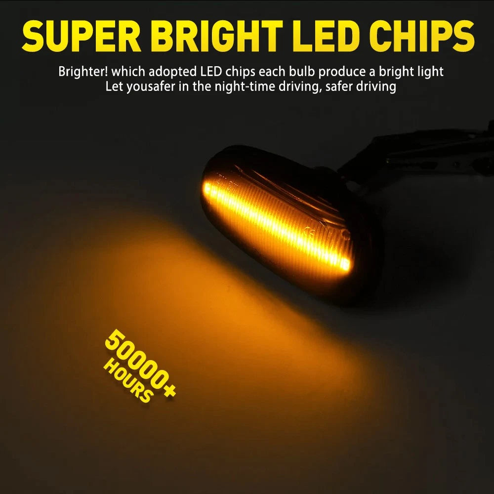 Smoked LED Dynamic Side Indicator Lights for Holden Commodore VY VZ