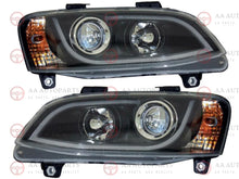 Load image into Gallery viewer, Holden VE Commodore Series 1 HSV HeadLights Black LED DRL Projector Pair