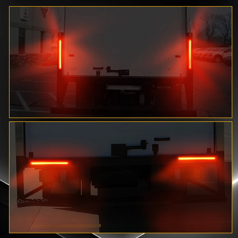 2X 87 LED Tail Lights Sequential Indicator Trailer Ute Caravan Truck Stop IP67