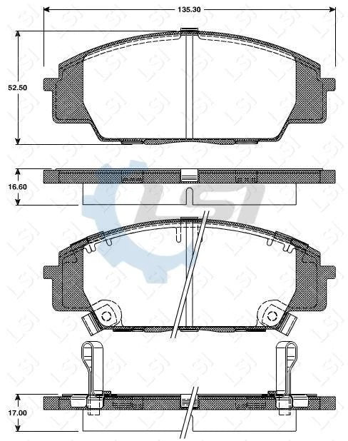 Front Bendix Brake Pads and Disc Rotors set for Honda Civic Type R FN 2.0 07-12