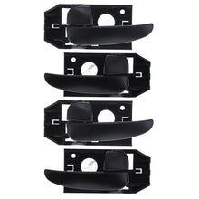 Load image into Gallery viewer, Door Handle Inner for Hyundai Elantra 01-06 Set of 4 Black FRONT REAR LEFT+RIGHT