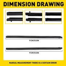 Load image into Gallery viewer, 4pcs Window Seal Weather Strips For Mazda BT50 2012-2019 2 Doors Single Cab