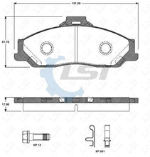 Load image into Gallery viewer, Front Bendix HD Brake Pads and Rotors Set for Ford COURIER 2.5 2.6L GL 4WD 99-04
