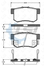 Load image into Gallery viewer, Rear Brake Pads and Disc Rotors Set for Honda CRV 2.0L 2.3L 2.4L 2002-05