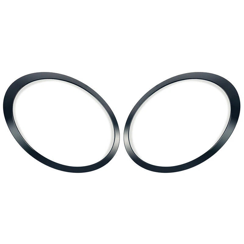 Pair Gloss Black Headlight Trim Ring Fit For Mini Cooper R55 R56 R57 2007-2015