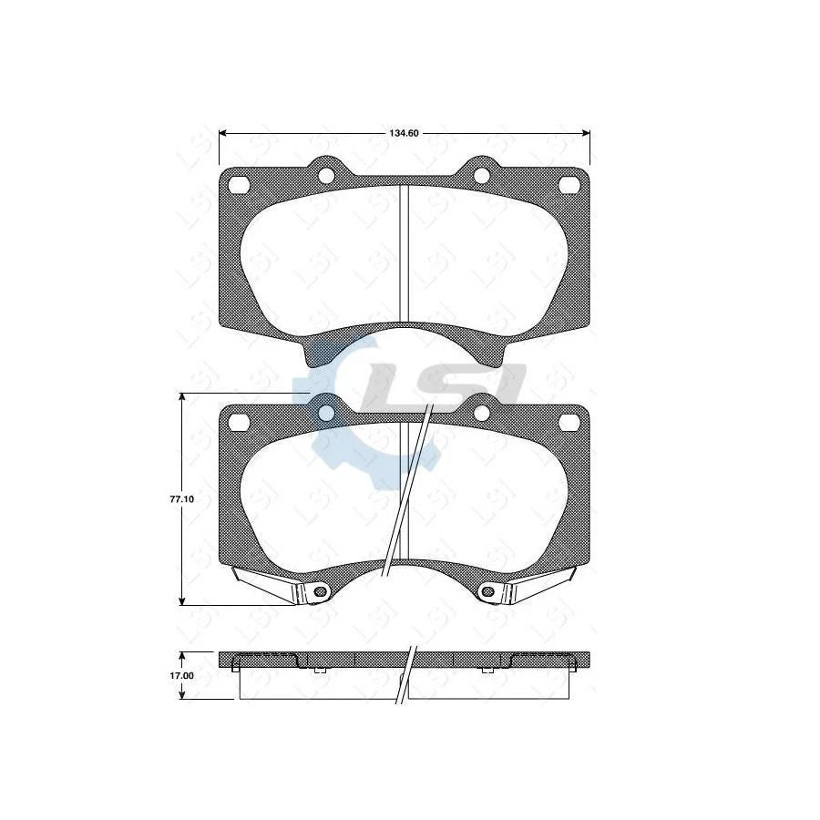 Front Bendix Brake Pads & Rotors Toyota Hilux 4WD KUN26 GGN25 with VSC 2005–2015