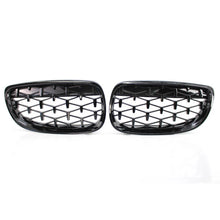 Load image into Gallery viewer, Gloss Black Diamond Style Kidney Grille Grill For BMW E92 E93 06-10 Pre-facelift