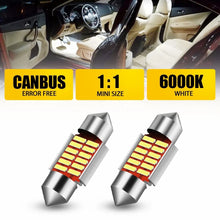 Load image into Gallery viewer, AUXITO 2x 31MM 12SMD LED Car Interior License Plate Map Dome Light Bulbs White