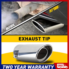 Load image into Gallery viewer, Stainless Steel Exhaust Trim Tip Muffler Chrome Tail Car Van Universal Stright