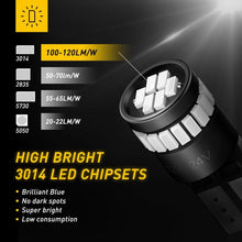 Load image into Gallery viewer, AUXITO 6000K W5W T10 168 LED globe Light Bulb Number License Plate Indicator A